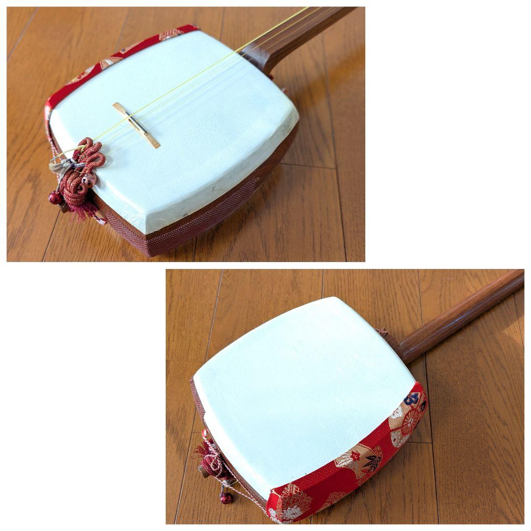 【mimi】三味線 中棹 地唄 和楽器 弦楽器 ハードケース付き