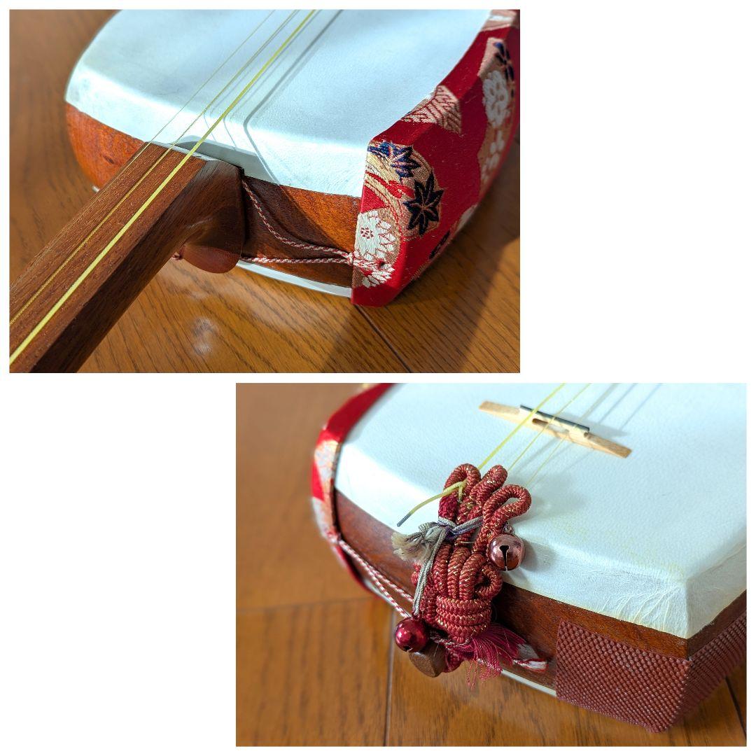 【mimi】三味線 中棹 地唄 和楽器 弦楽器 ハードケース付き
