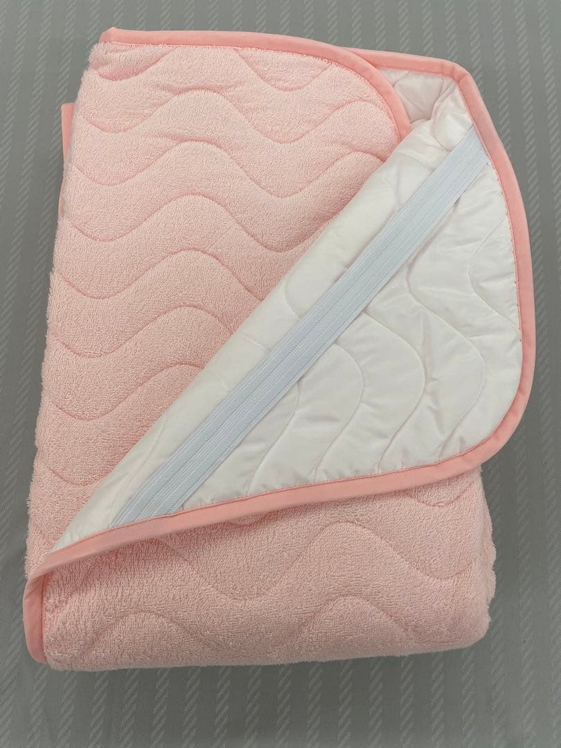 シングルサイズ・ロマンス　綿１００%パイル敷きパッド・日本製・オールシーズン対応