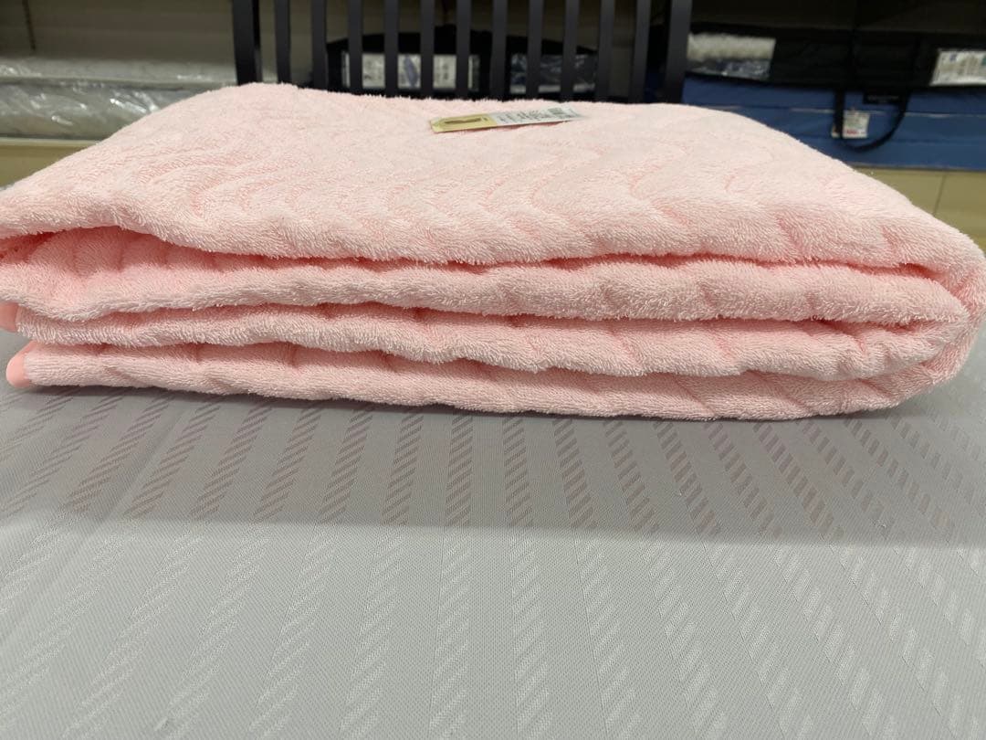 シングルサイズ・ロマンス　綿１００%パイル敷きパッド・日本製・オールシーズン対応