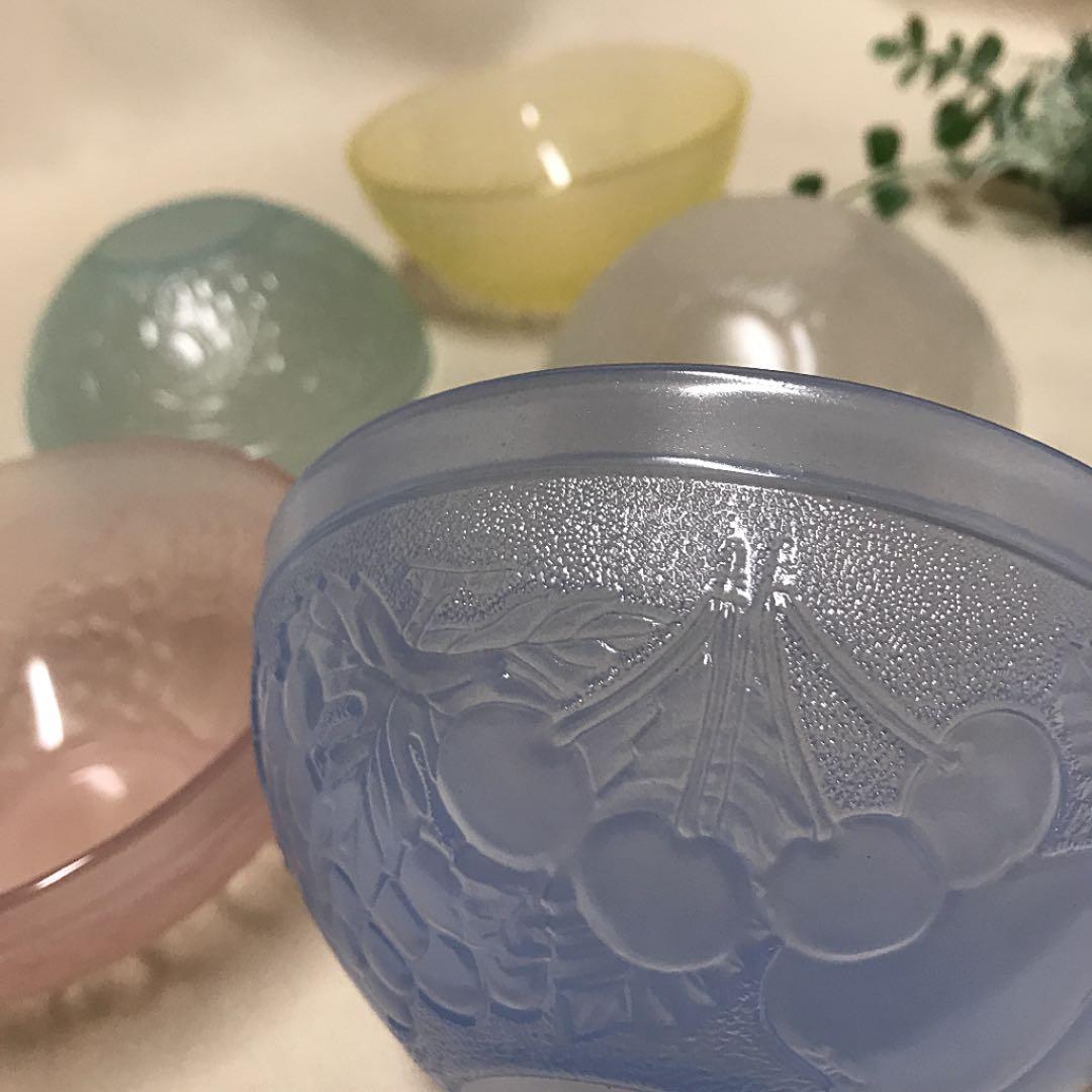 フランス製 リュミナルク カラーボウル サラダボウル 5個 深皿 アルク