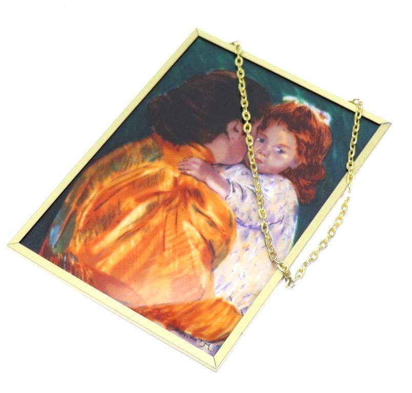 マタニティ・キス ヴィンテージ ステンドグラス メアリ―・カサット 母