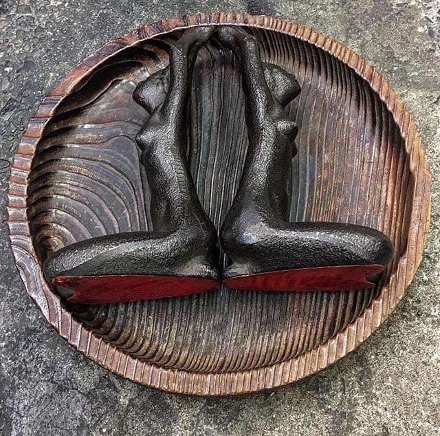 1970年代 裸婦像 iron鋳鉄製オブジェ 一対 アールデコ FRANKART