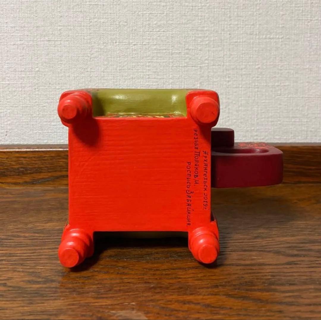 ロシア雑貨☆馬型ジュエリーBox 小物入れ horsesオリガ作 マトリョーシカ