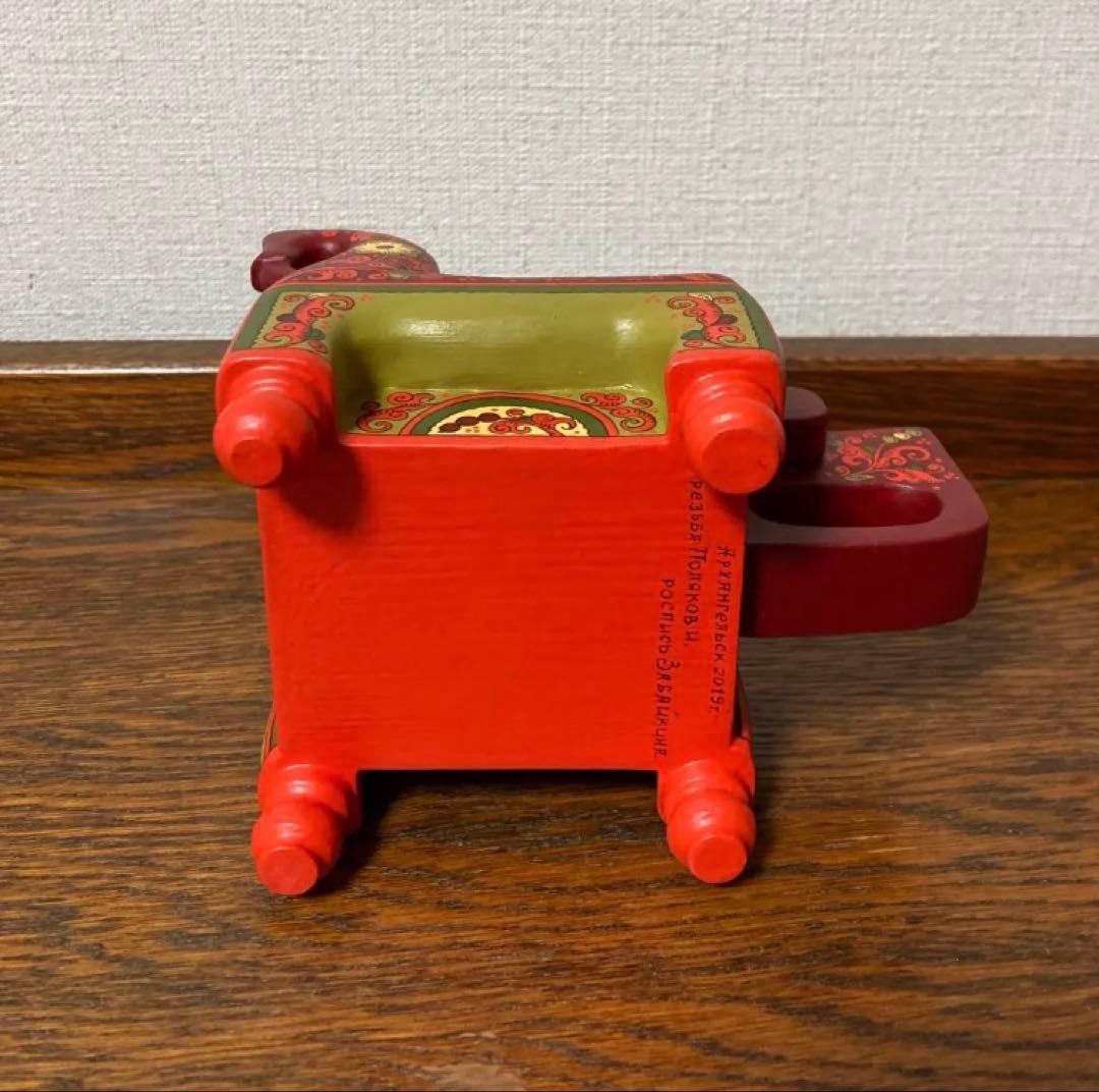 ロシア雑貨☆馬型ジュエリーBox 小物入れ horsesオリガ作 マトリョーシカ