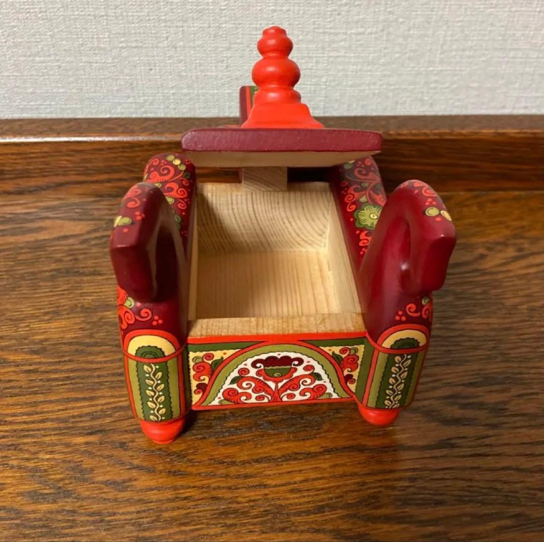 ロシア雑貨☆馬型ジュエリーBox 小物入れ horsesオリガ作 マトリョーシカ