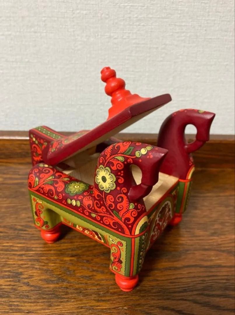 ロシア雑貨☆馬型ジュエリーBox 小物入れ horsesオリガ作 マトリョーシカ