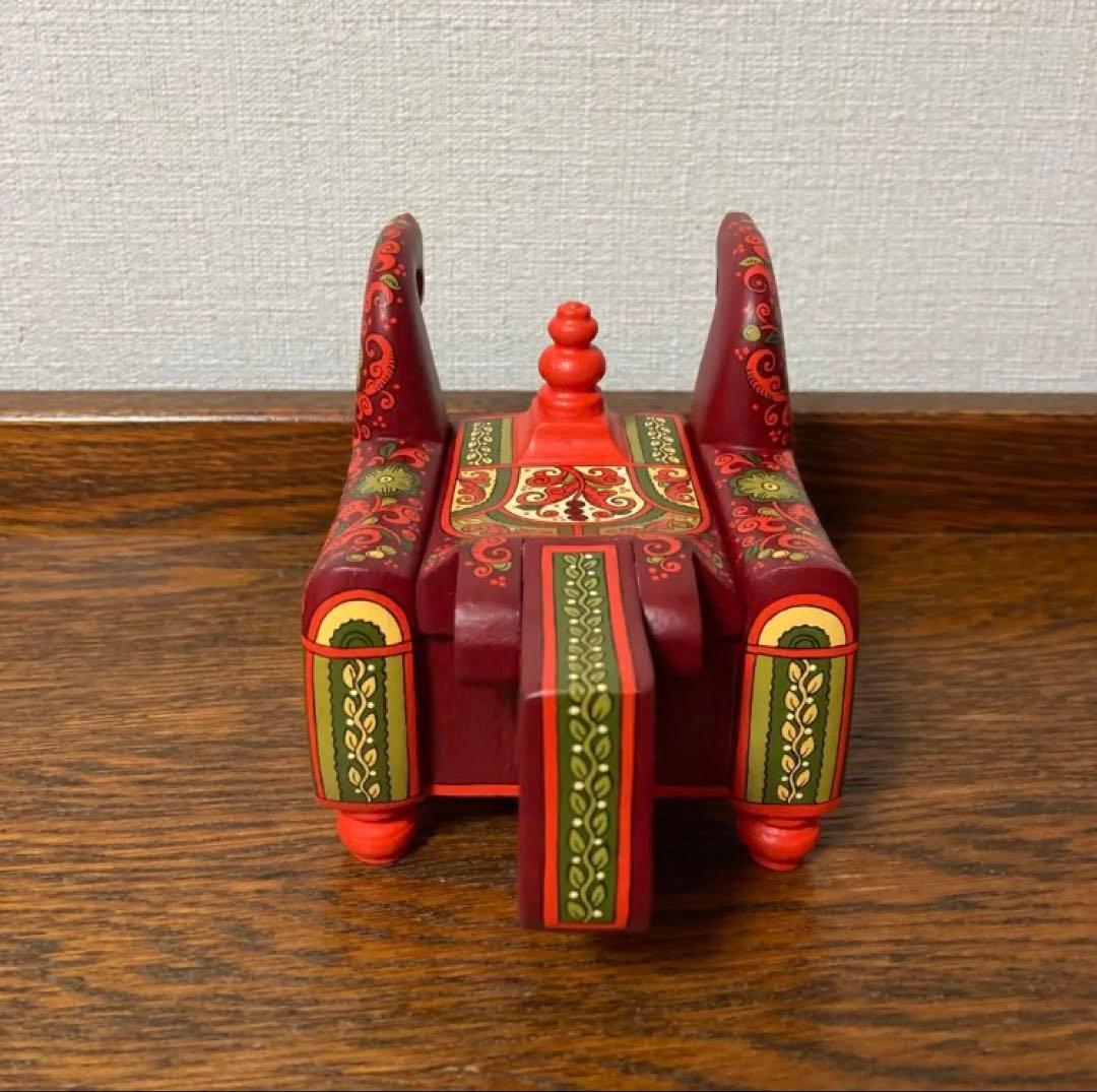 ロシア雑貨☆馬型ジュエリーBox 小物入れ horsesオリガ作 マトリョーシカ