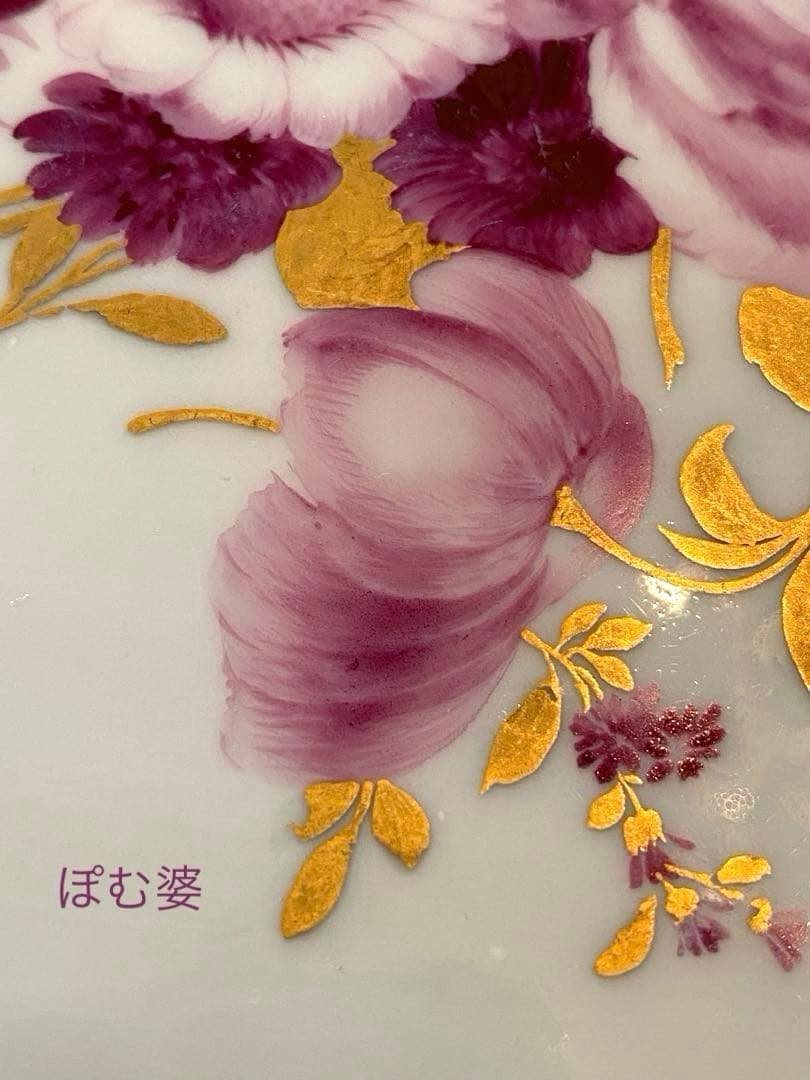 【アンティークマイセン】18世紀／楕円皿 トレイ「カマイユ／印象主義の薔薇」