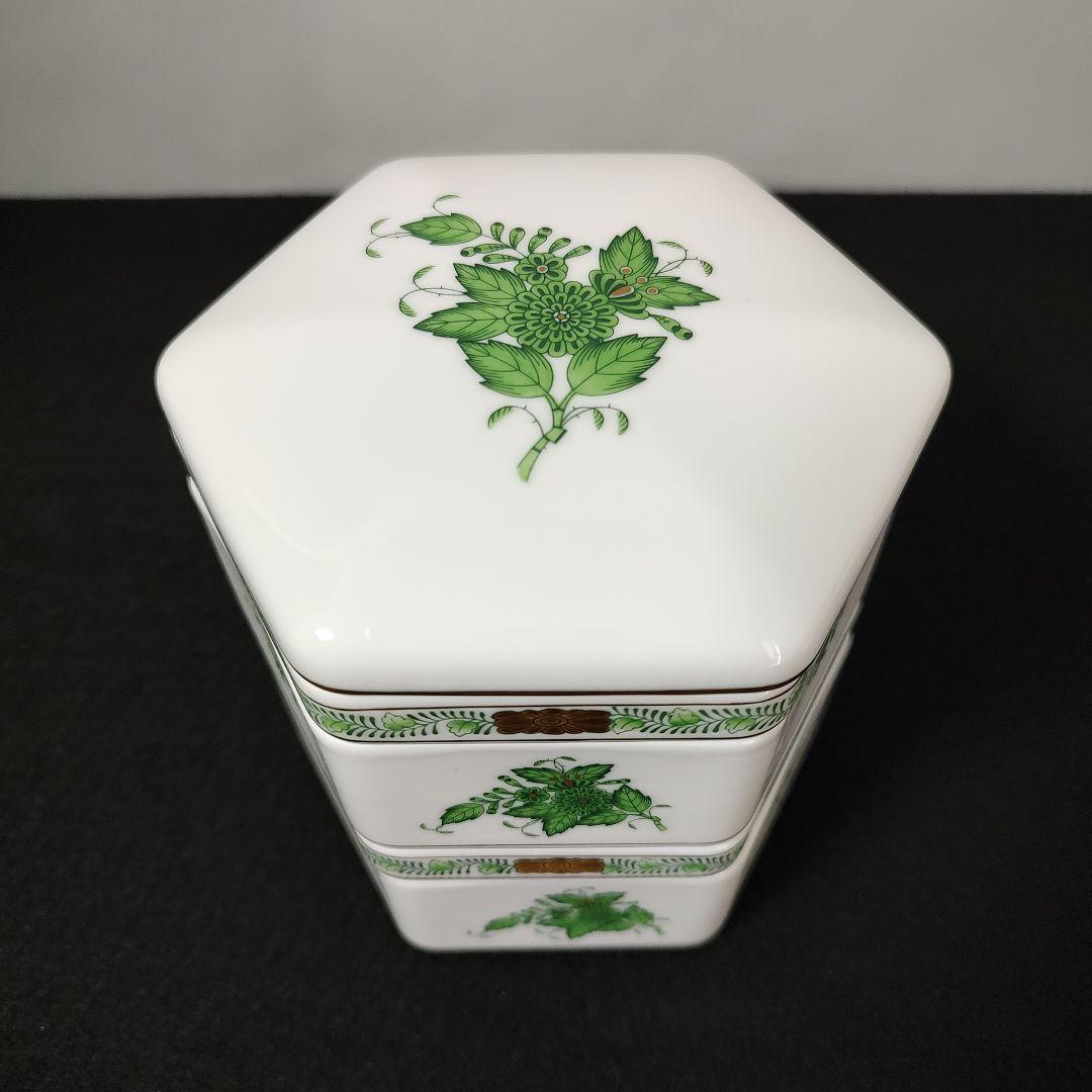 ヘレンド アポニーグリーン 重箱（二段） - メルカリ