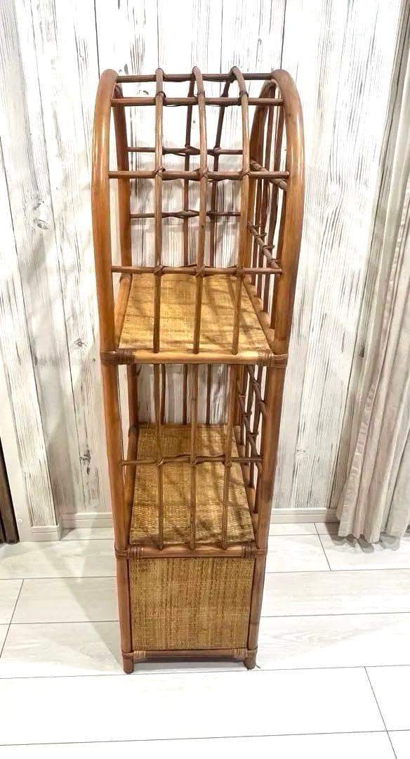 アーチ型ラタン チェスト 籐チェスト 籐タンス 収納棚