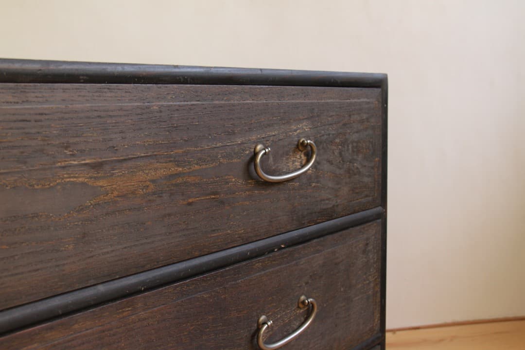 ローボード　引き出し　木製　M009　古道具　古家具　ビンテージ　アンティーク