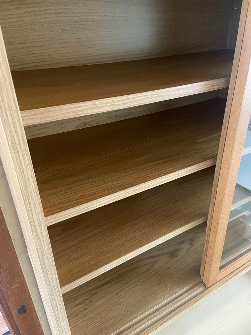 無印良品 食器棚 オーク材 カップボード キャビネット 木製 ナチュラル モダン