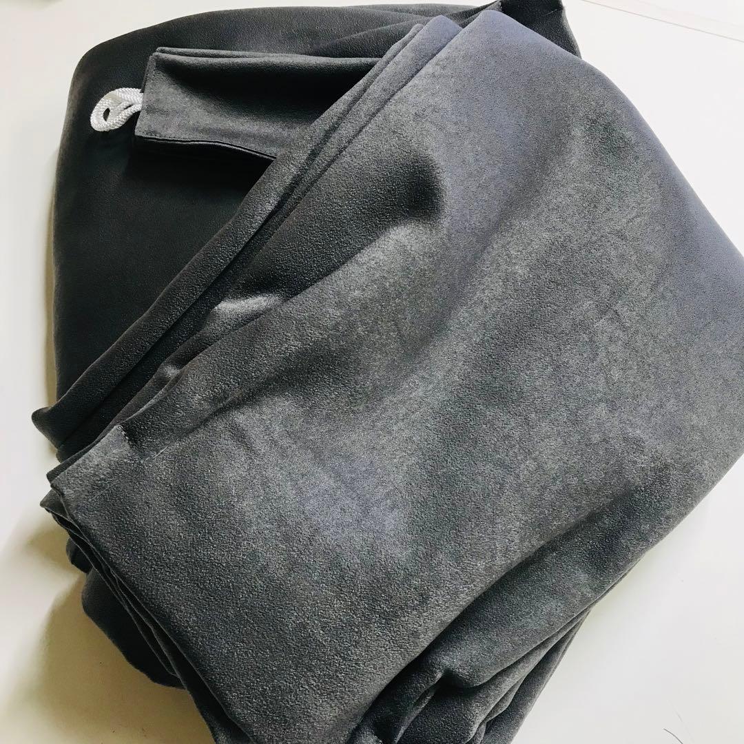 遮光カーテン 幅150cm×丈220cm2枚　チャコール