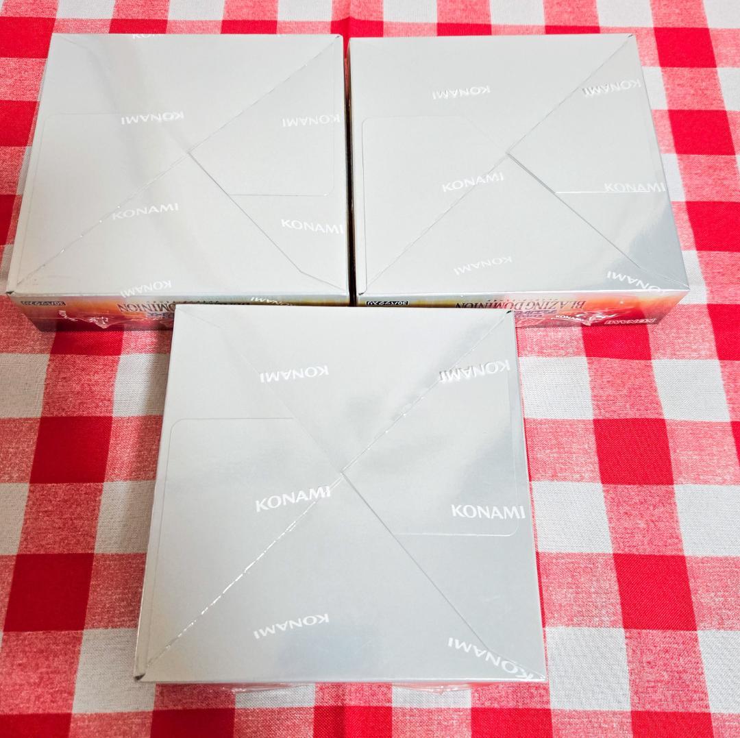 新品未開封 シュリンク付き 遊戯王 ブレイジング・ドミニオン 3BOX