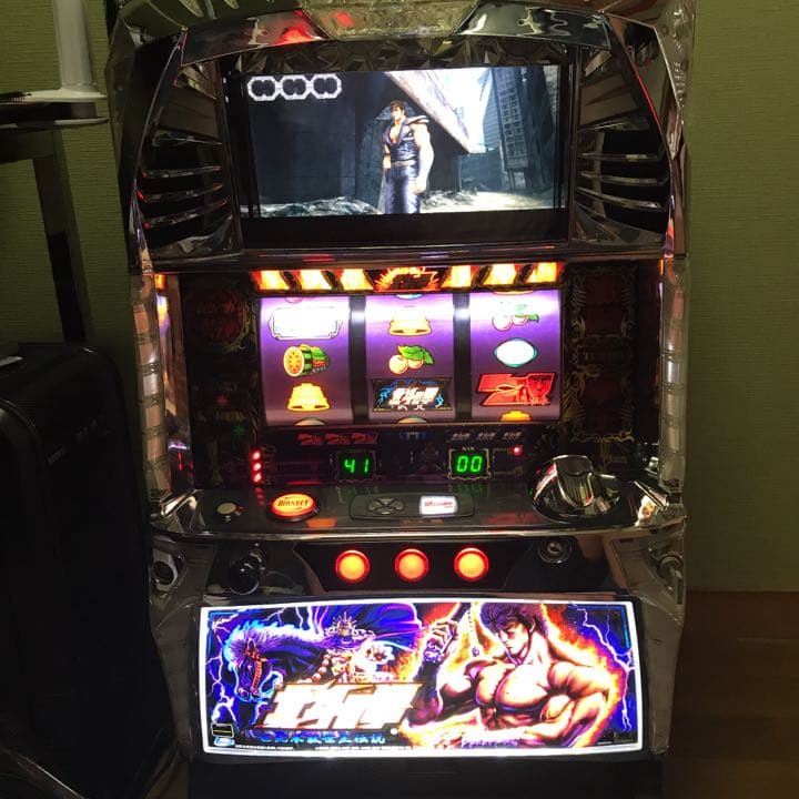 パチスロ北斗の拳世紀末救世主伝説実機5号機コイン不要機付