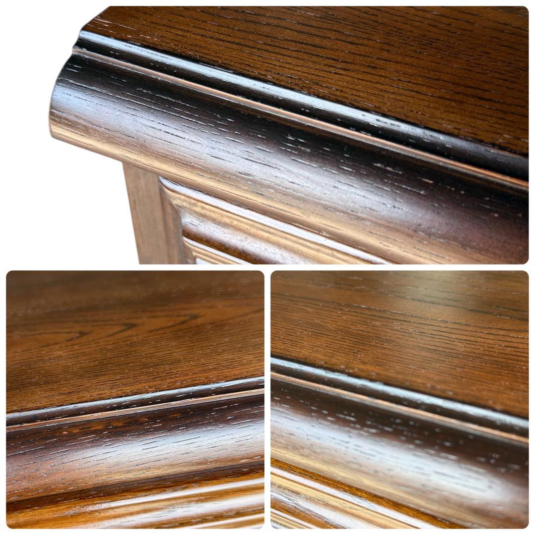 HR661 【 希少 QUEENS LIFE】 domani カリモク片袖デスク