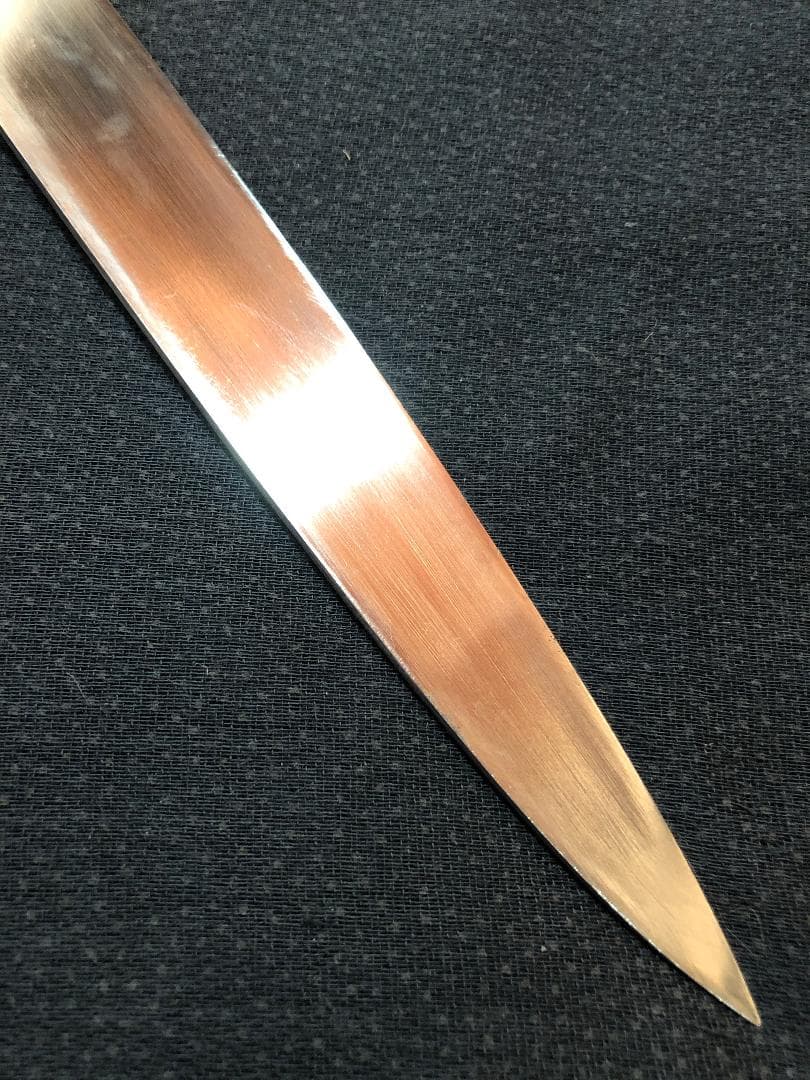 【研ぎ済み】青鋼・本鍛錬　水牛口　堺神徳　柳刃包丁　和包丁　ナイフ　料理　釣り
