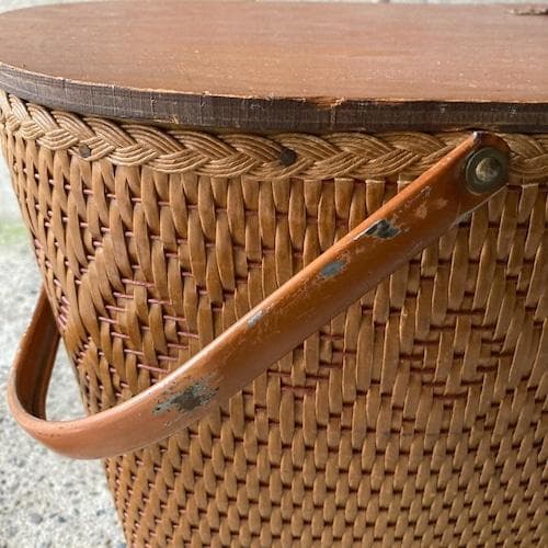 ビンテージ 60’s BURLINGTON社製 ピクニックバスケット USA製