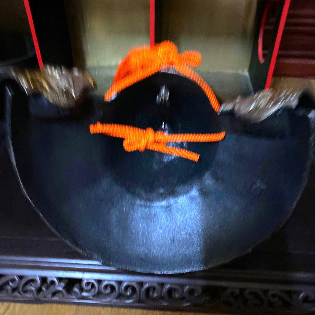 龍頭鉄兜(大)座布団付☆新品☆箱入り1セット限り❗️