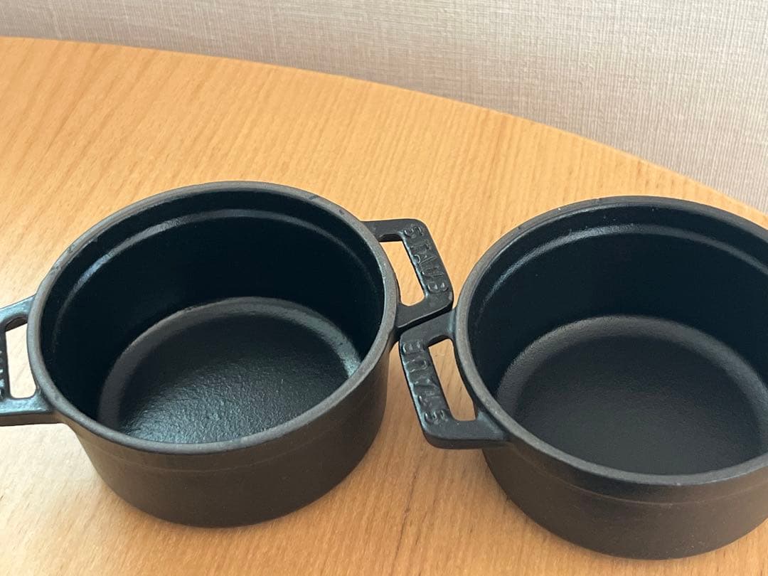 〈2個〉STAUB ストウブ COCOTTE ココット 10cm 黒 ブラック