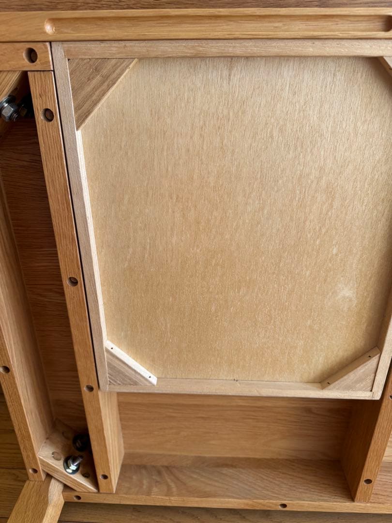 無印良品　良品計画　無垢材ローテーブル　オーク材