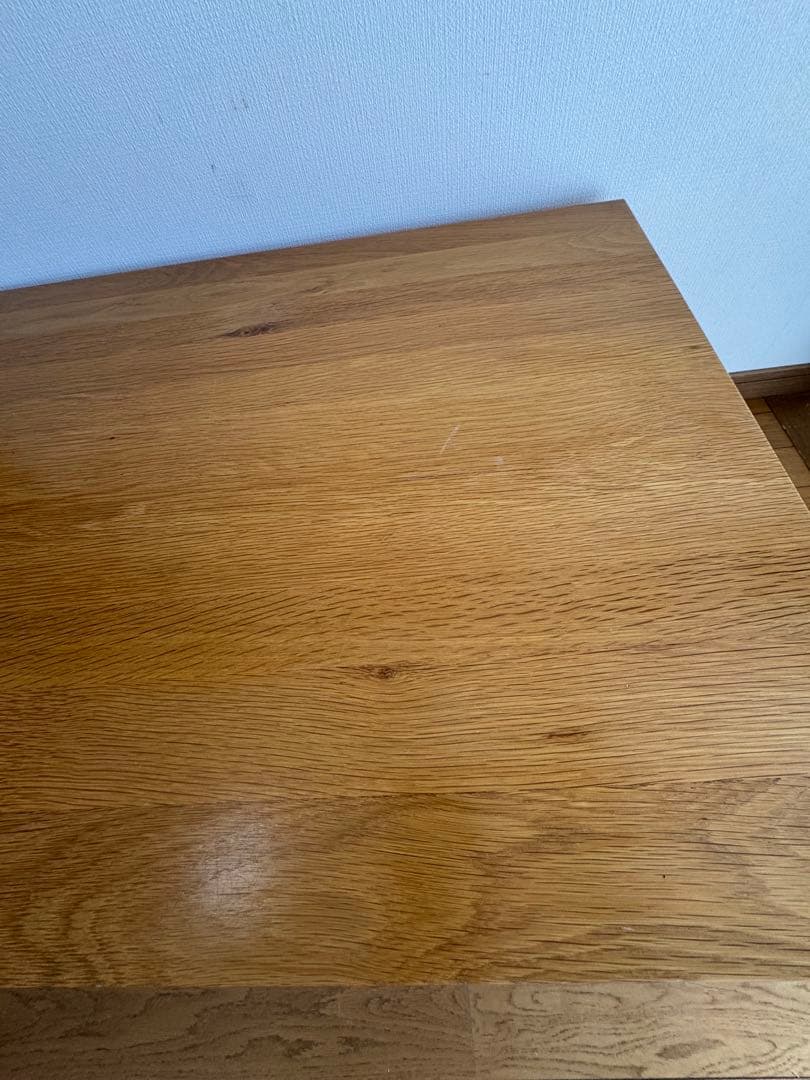 無印良品　良品計画　無垢材ローテーブル　オーク材