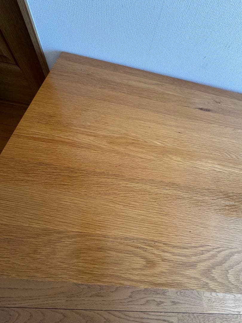 無印良品　良品計画　無垢材ローテーブル　オーク材