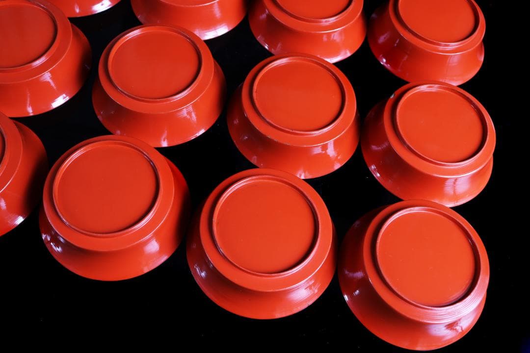 塗師橘屋友七 木皿 19枚 銘々皿 菓子皿 共箱 - メルカリ