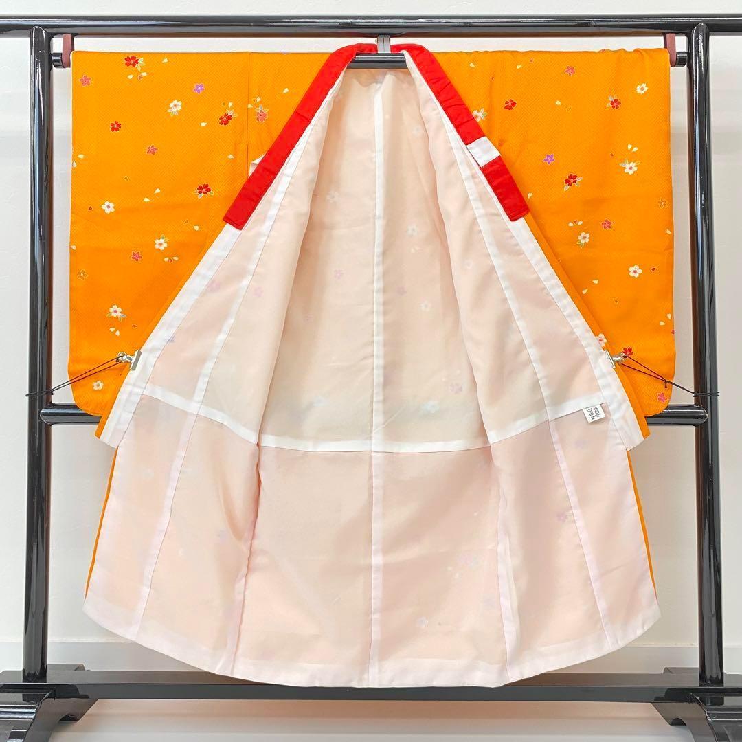 【着物と帯 時流】O170ys◆七五三 3才女の子着物&被布コート+長襦袢◆正絹