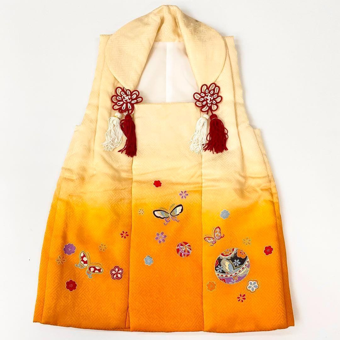 【着物と帯 時流】O170ys◆七五三 3才女の子着物&被布コート+長襦袢◆正絹