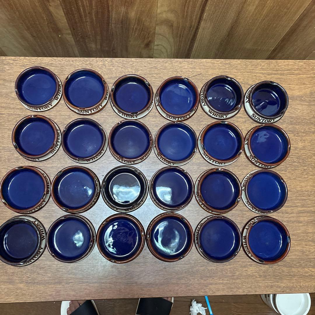陶器製灰皿　サントリーウイスキー　当時物　レトロ 23個　オマケ1個