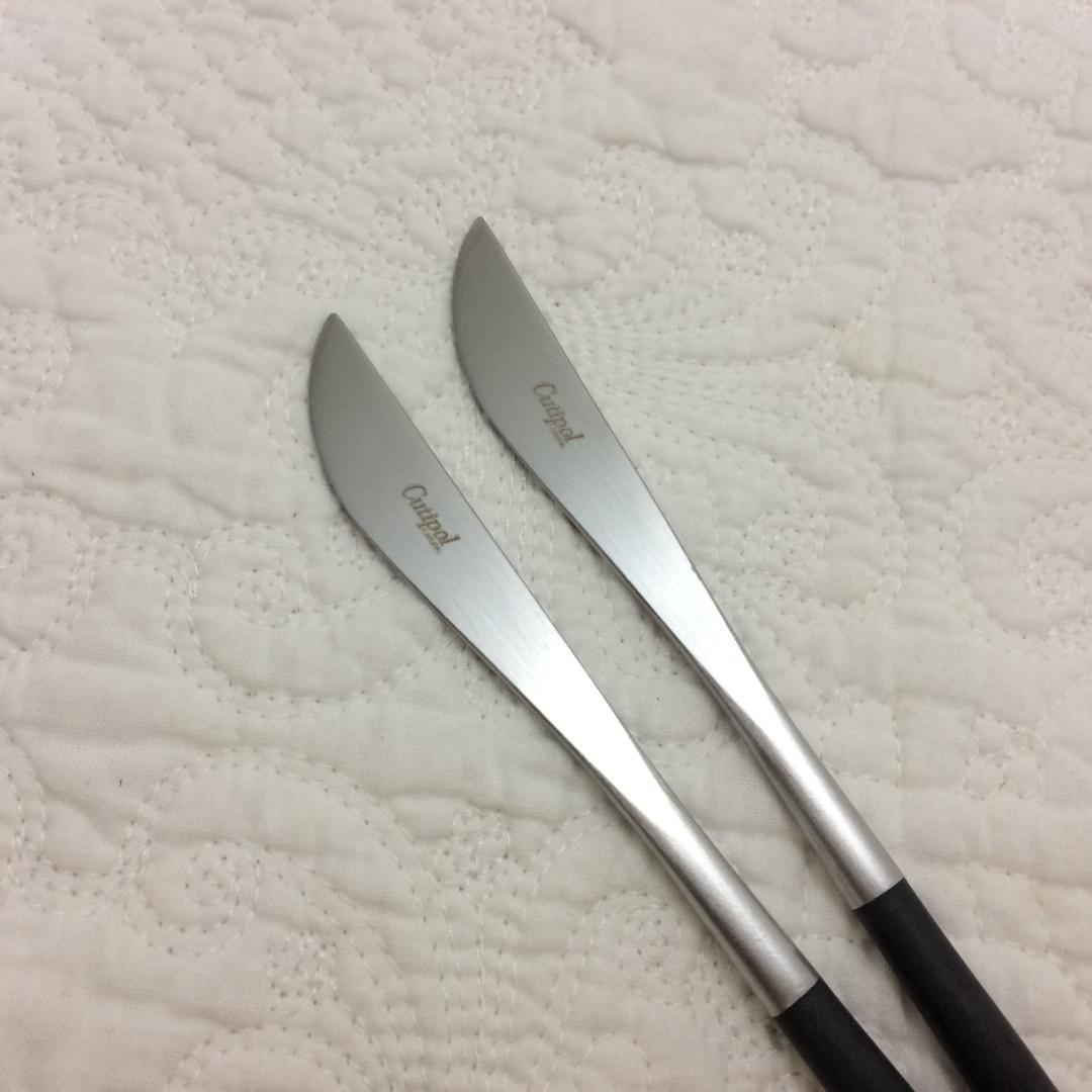 セール価格！　クチポール　GOA　ブラック＆シルバー　ディナー＆デザート×各２本