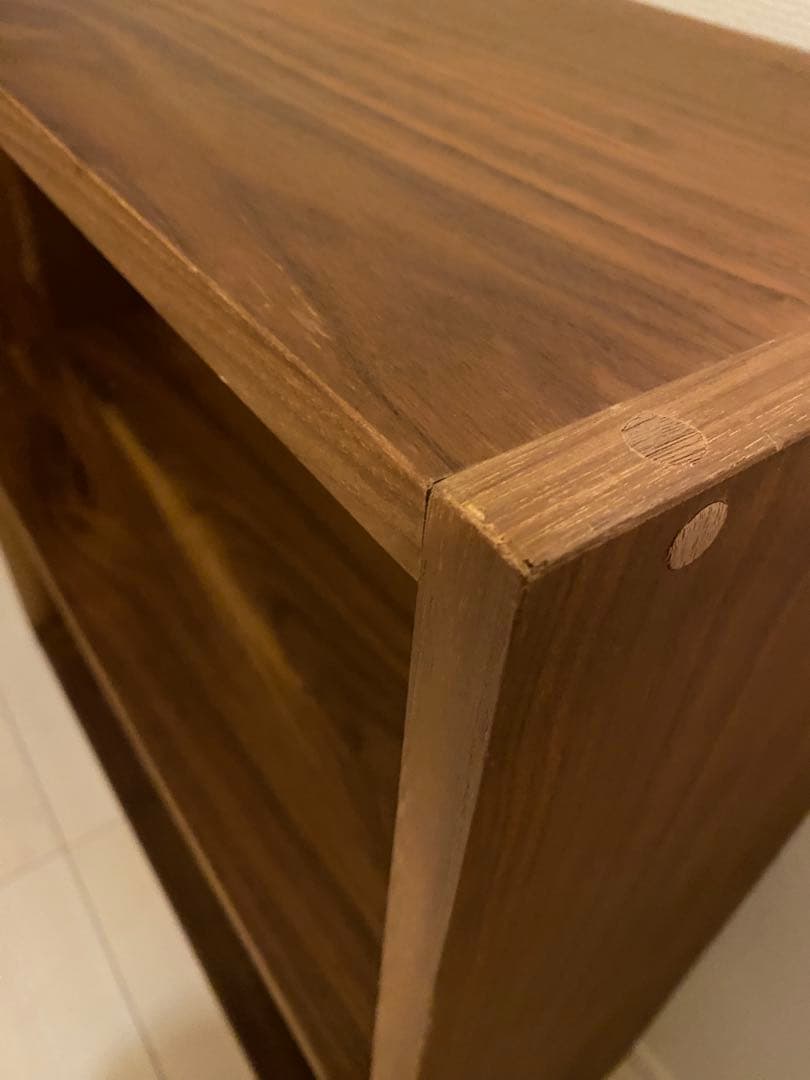 無印　ウォールナット　スタッキングシェルフ　２段