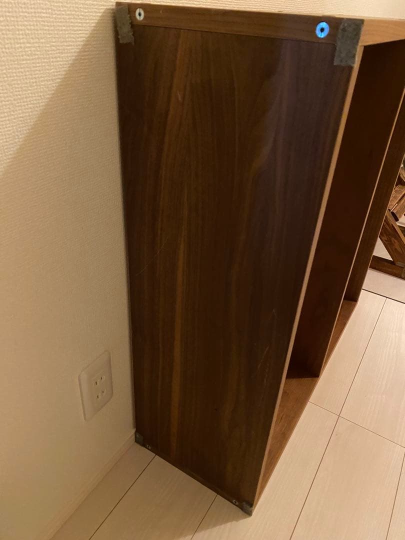 無印　ウォールナット　スタッキングシェルフ　２段