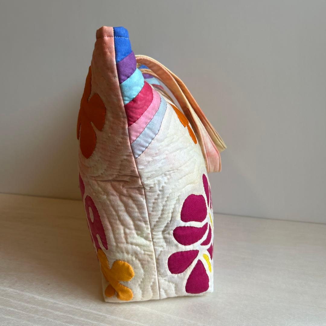 ハワイアンキルト　トートバッグ　（祈り）