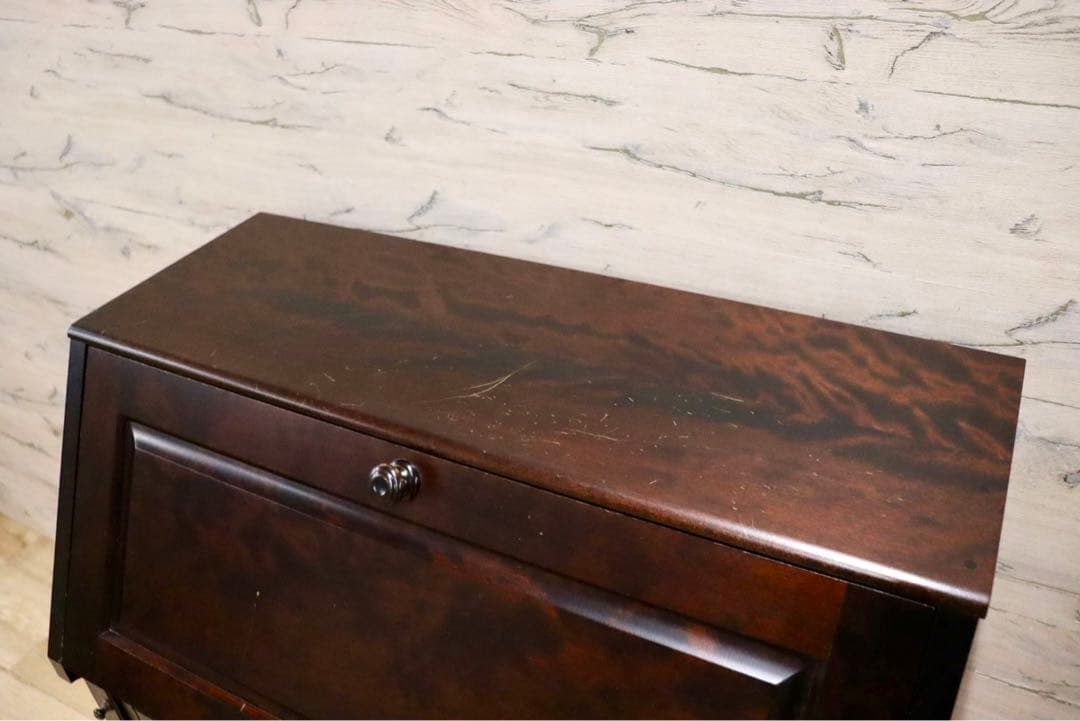 GMGH349○北海道民芸家具 ライティングビューロー 勉強机 学習机 書斎机