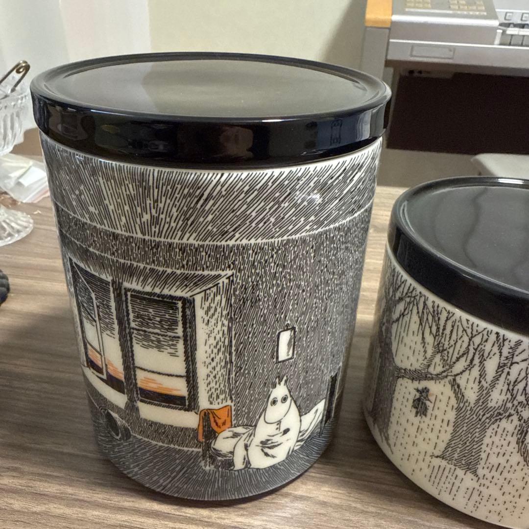 アラビア/イッタラ　ムーミン　キャニスター2点セット