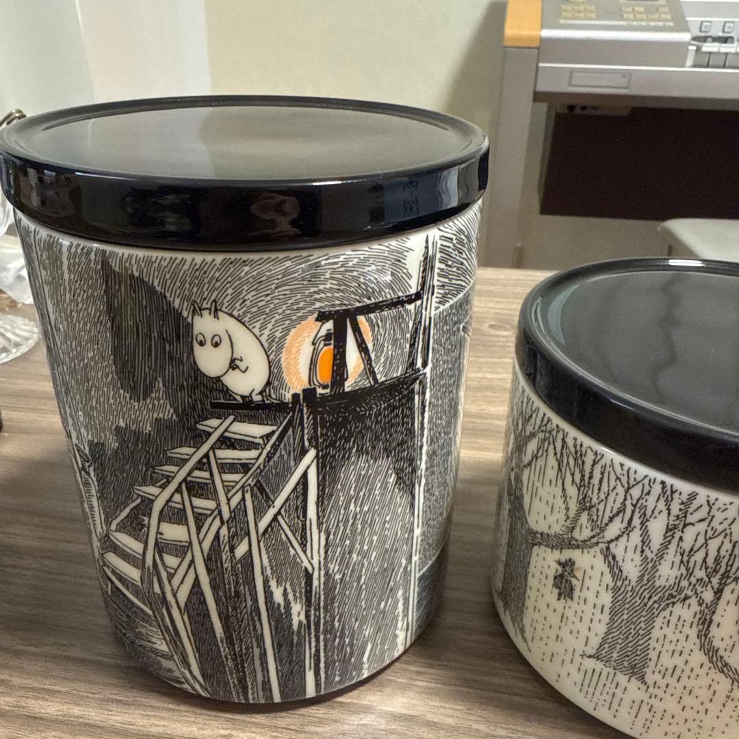 アラビア/イッタラ　ムーミン　キャニスター2点セット