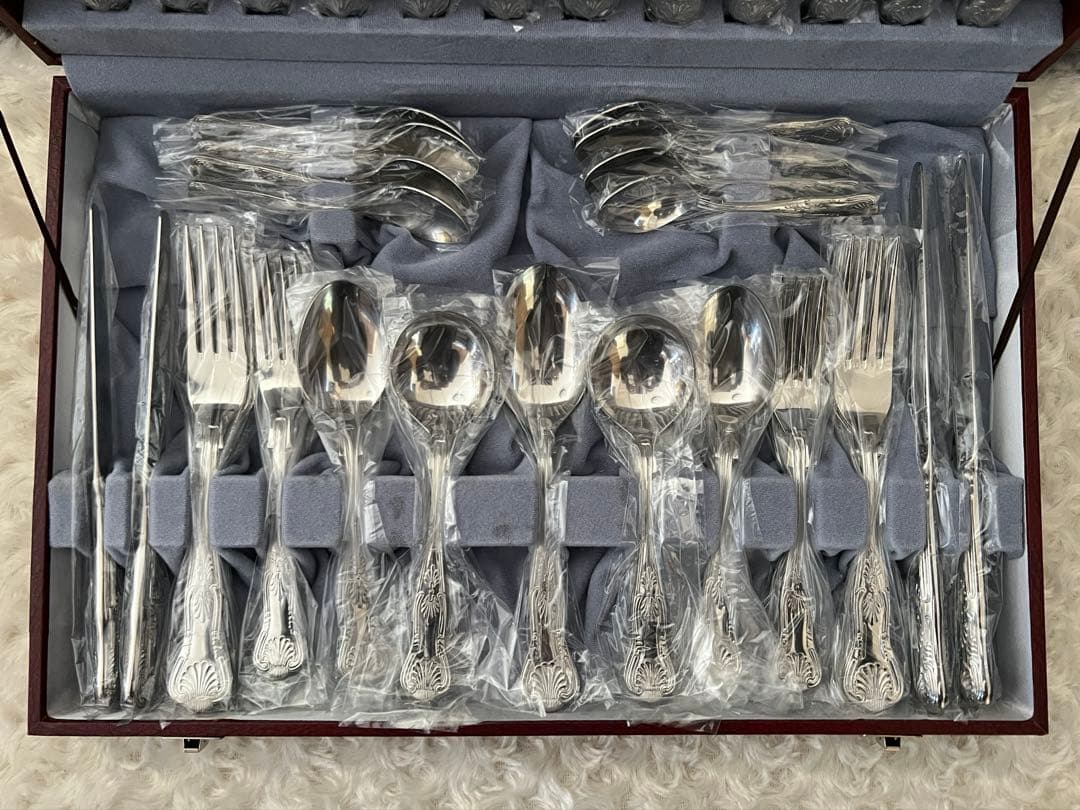 ラッキーウッド カトラリーセット　キングスデザイン　ディナーセット〈57本〉