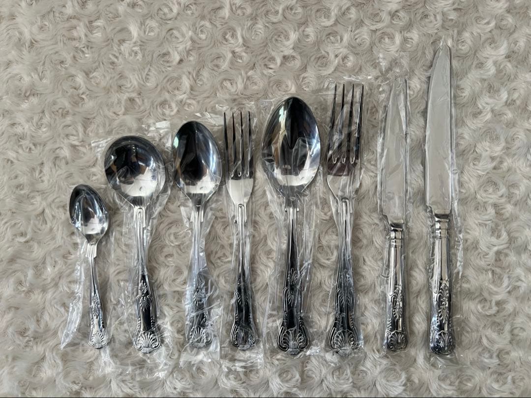 ラッキーウッド カトラリーセット　キングスデザイン　ディナーセット〈57本〉