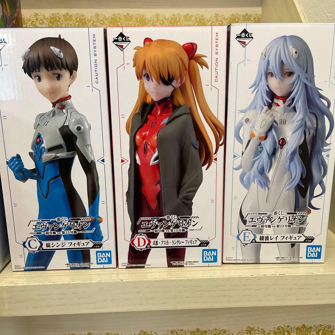 一番くじ エヴァンゲリオン 初号機vs第13号機 シンジ アスカ レイ