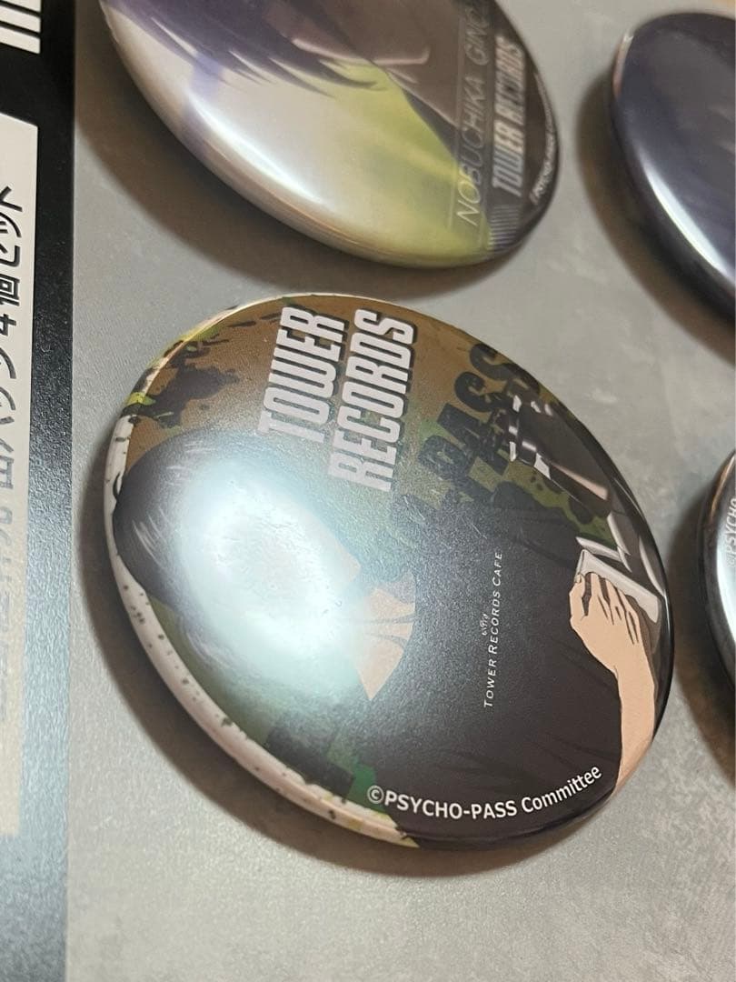 サイコパスSS タワレコカフェ 宜野座 缶バッジセット