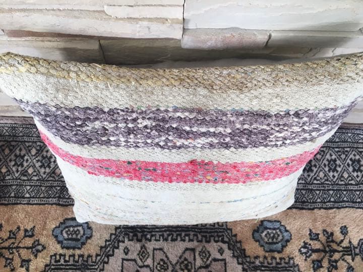 ビンテージラグ　トルコラグ　オールドキリム　クッションカバー40×40