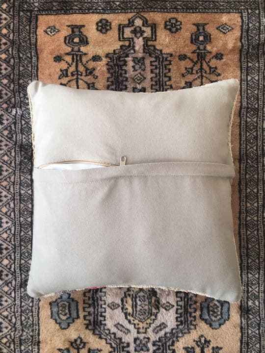 ビンテージラグ　トルコラグ　オールドキリム　クッションカバー40×40