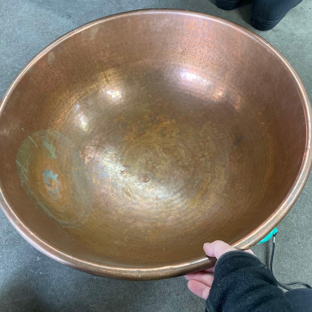 助*ん様 銅製ボウル/銅鍋50センチ
