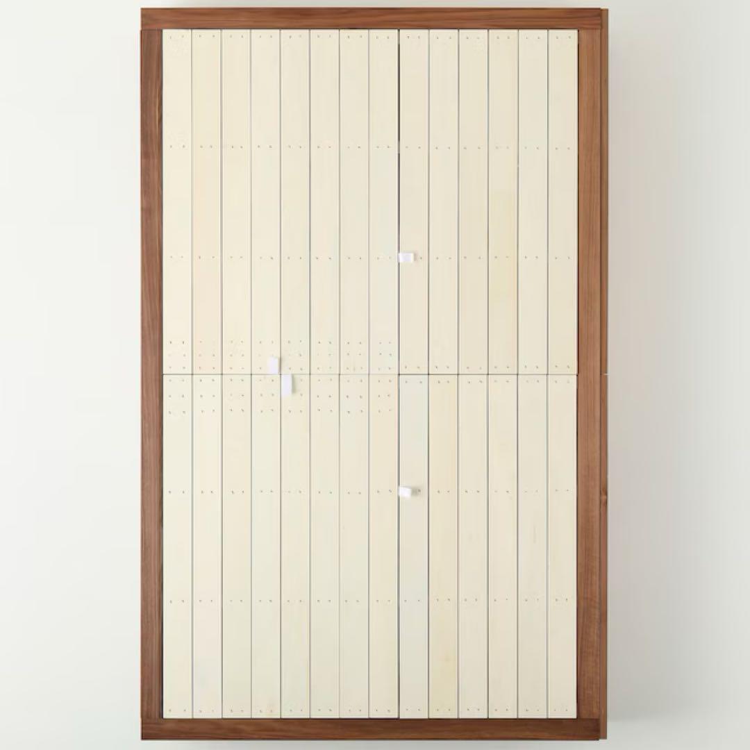 収納ベッド・セミダブル+収納ベッド追加台　ウォールナット材