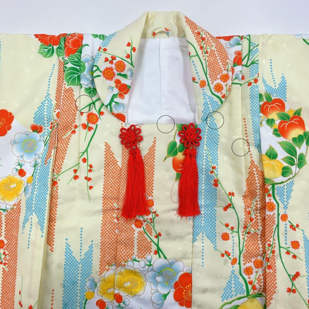 ◎mk-1328　女児　七五三　着物・被布セット　3歳　　11-18