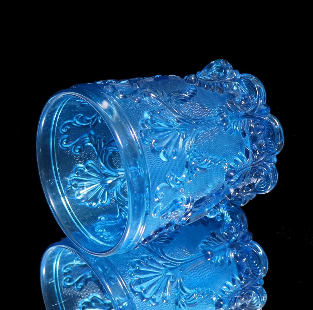 オールド・バカラ 1840年 イスラム美術様式ロックグラス ブルー