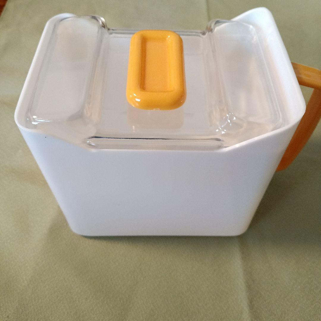 新品未使用昭和レトロ調味料ケース 調味料入れVintage濃い黄色当時物レア